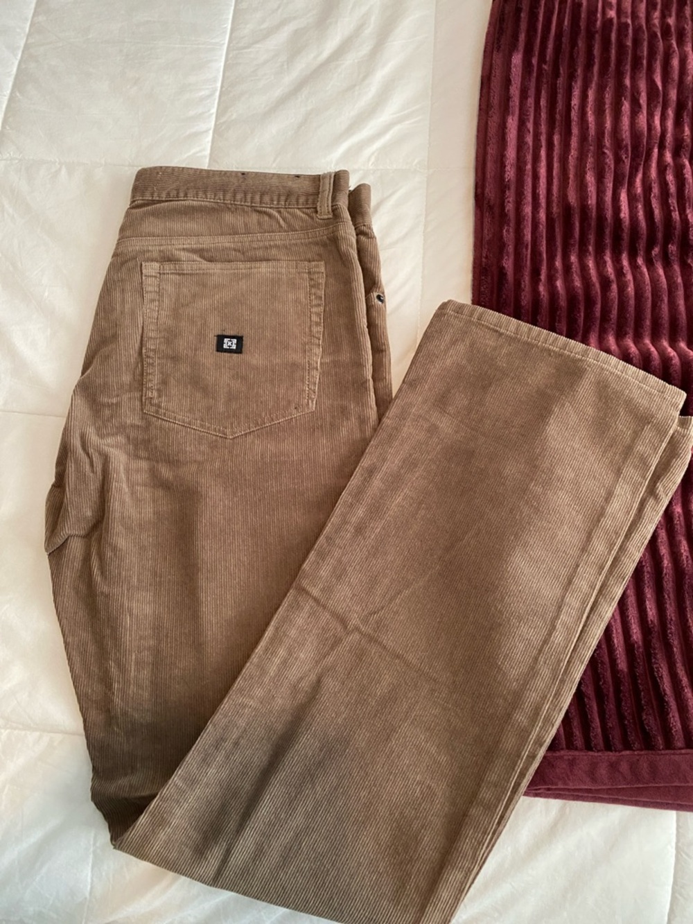 KR3W Men's Brown Corduroy Pants